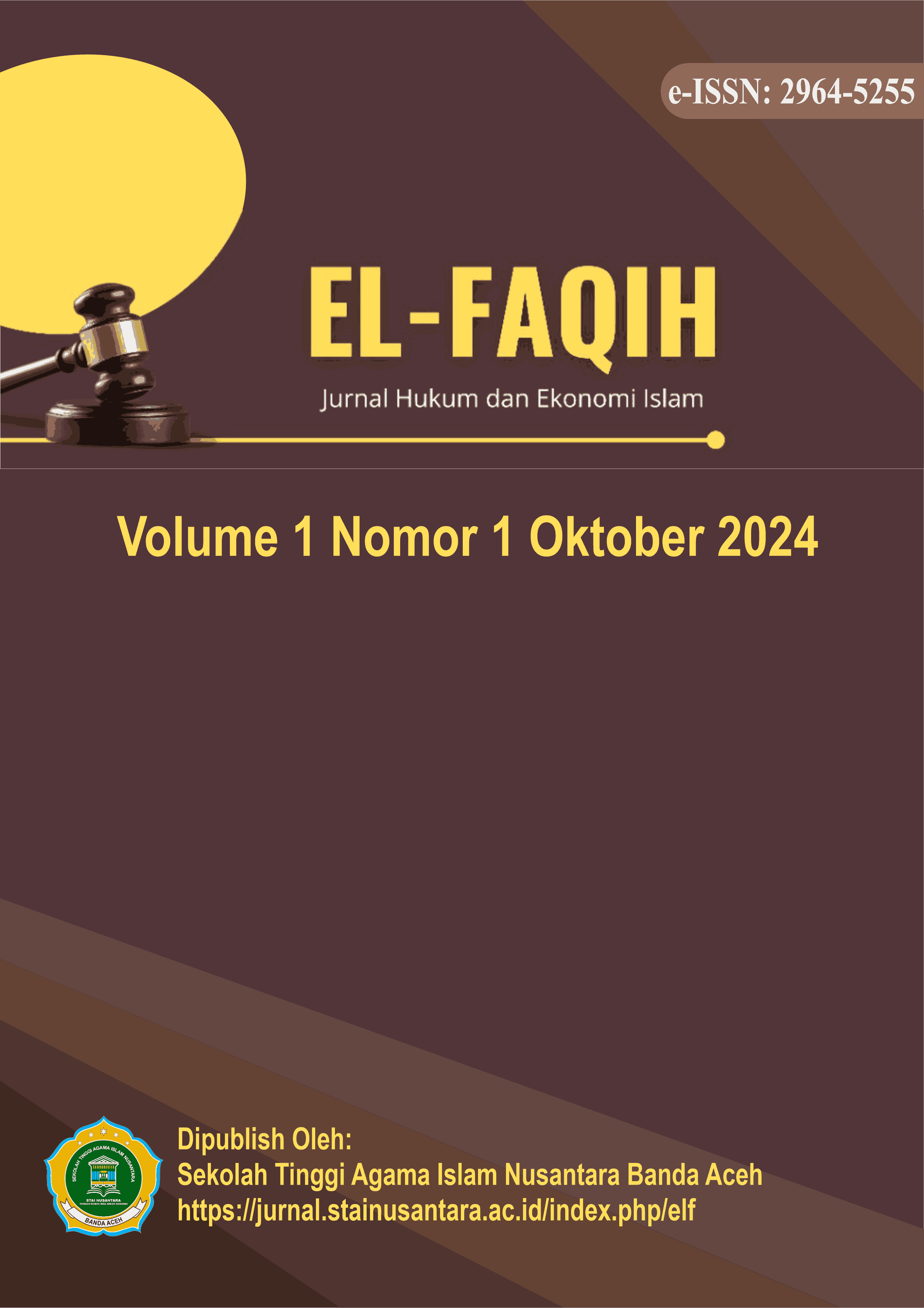Lihat Vol 1 No 2 (2005): El- Faqih : Jurnal Hukum dan Ekonomi Islam